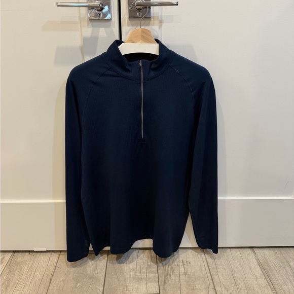 LIKE NEW Lululemon Metal Vent Tech MVT Half Zip Blue